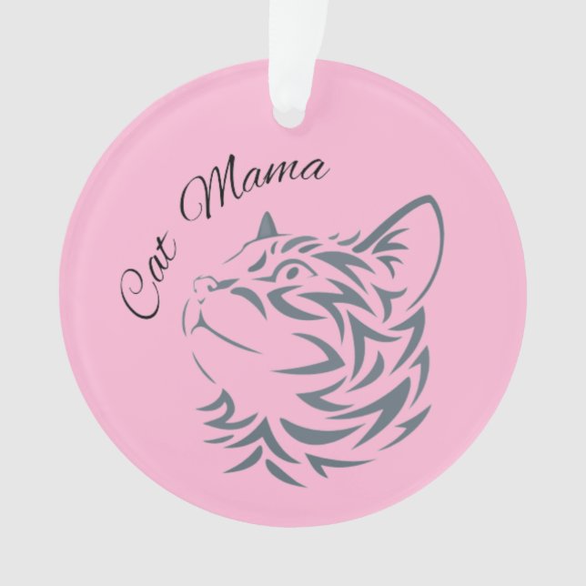 Cat Mama        Ornament (Front)