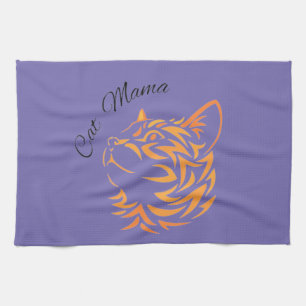 Cat Mama  Tea Towel