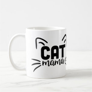 Cat Mama with Ears Coffee Mug – Cute Cat Mum Gift