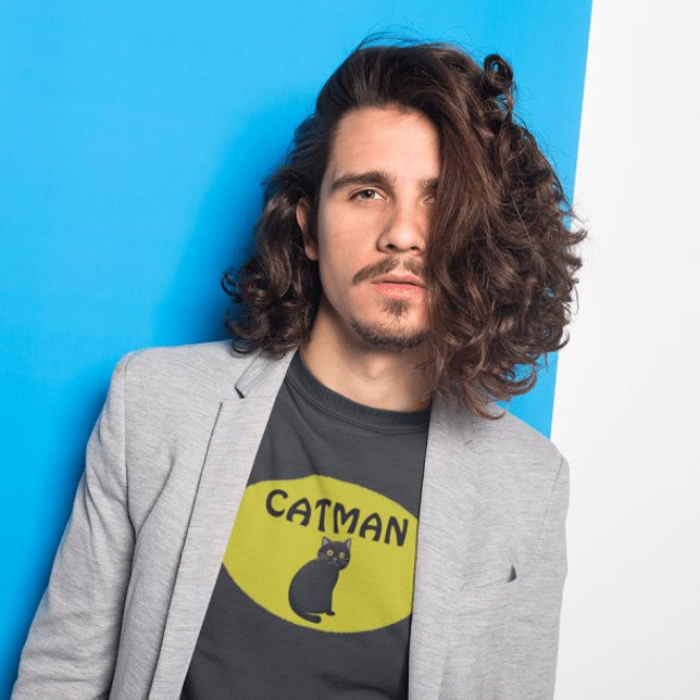 CAT MAN (Cat Dad) Men's T-Shirts (Creator Uploaded)