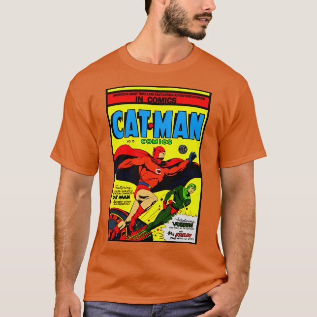 Cat-Man Comics T-Shirt (Front)