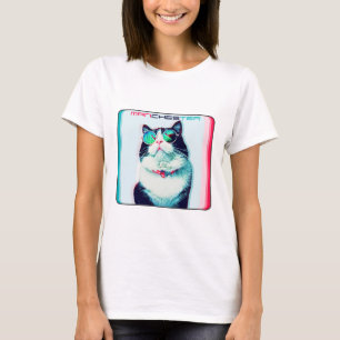 Cat Manchester in glasses T-Shirt