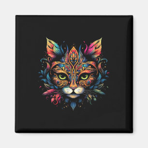 Cat Mardi Gras 1 Magnet