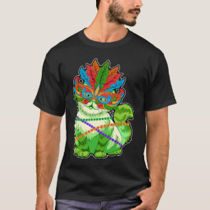 cat mardi gras Festival Face Mask 2021 I Love Mard T-Shirt
