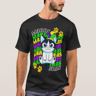 Cat Mardi Gras Headband Mardi Gras Accessories Dec T-Shirt
