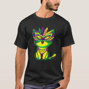 Cat Mardi Gras T-Shirt