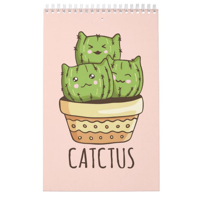 Cat Meets Cactus Calendar (Cover)
