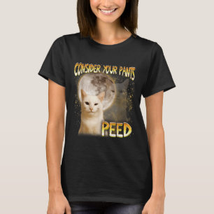 Cat Meme Cat Lover Cat Mom Funny Consider Your Pan T-Shirt