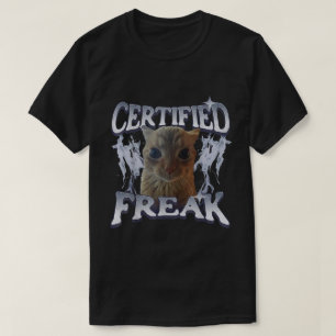 Cat Meme Certified Freak Eat Cet Cursed Cat T-Shirt