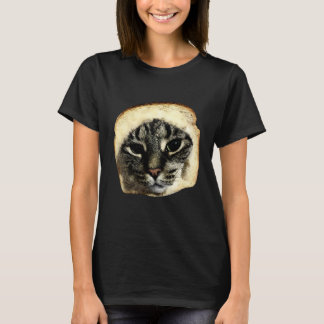 Cat Meme Funny Bread Face Silly Cat Lover Gift for T-Shirt
