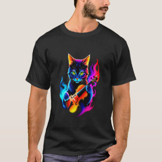cat meme - Funny Musician Violinist Cat Playing Vi T-Shirt