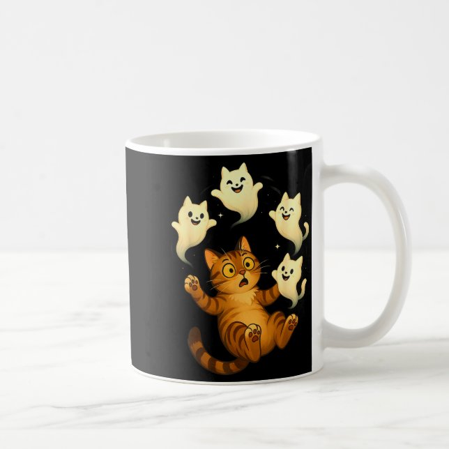 Cat Meme Funny Soky Halloween Kitty  Coffee Mug (Right)