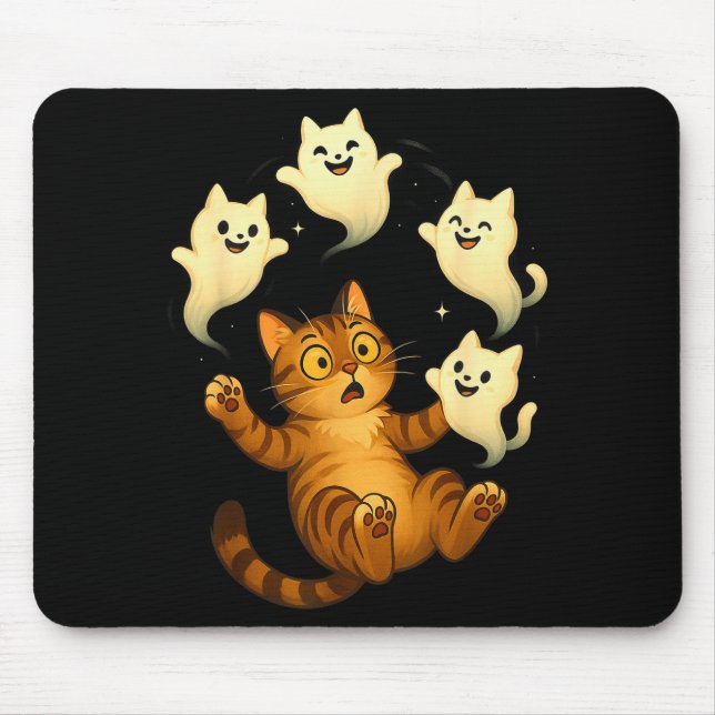 Cat Meme Funny Soky Halloween Kitty  Mouse Pad (Front)