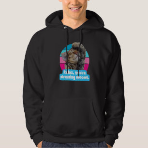 Cat Meme Kitty Feline  You're Stressing Meowt Hoodie