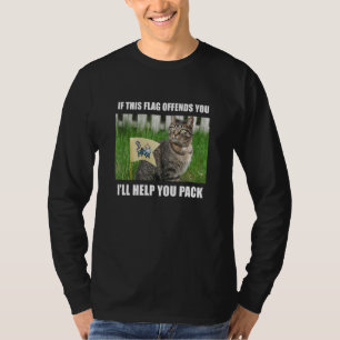 Cat Meme Satire Ironic Sarcastic Weird Joke Dumb H T-Shirt