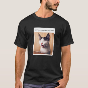 Cat Meme When Someone Brings Me Cereal T-Shirt
