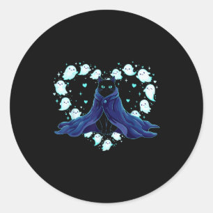 Cat Meme Wizard Soky Magical Kitty  Classic Round Sticker