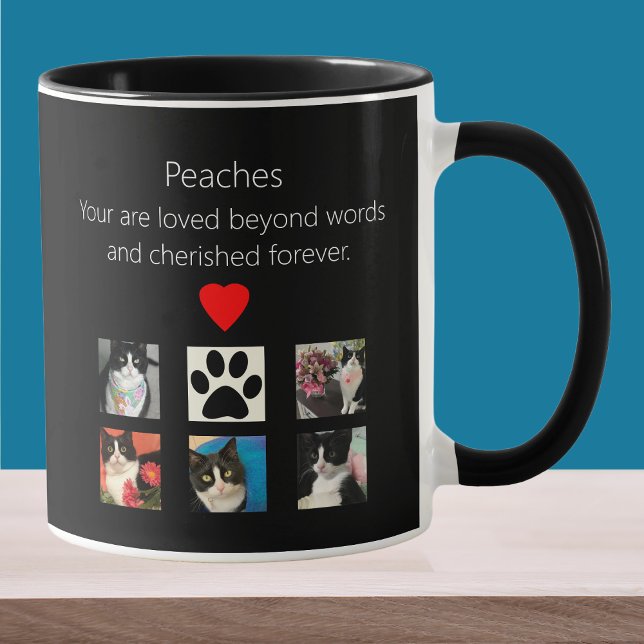 Cat Memorial 5 Photo Cherished Mug (Creator Uploaded)