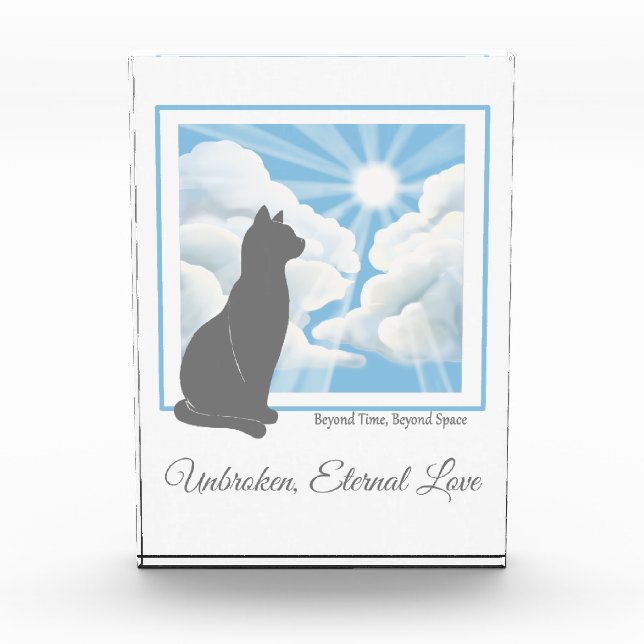 Cat Memorial Acrylic Photo Block  (Front)