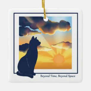 Cat Memorial Ceramic Ornament