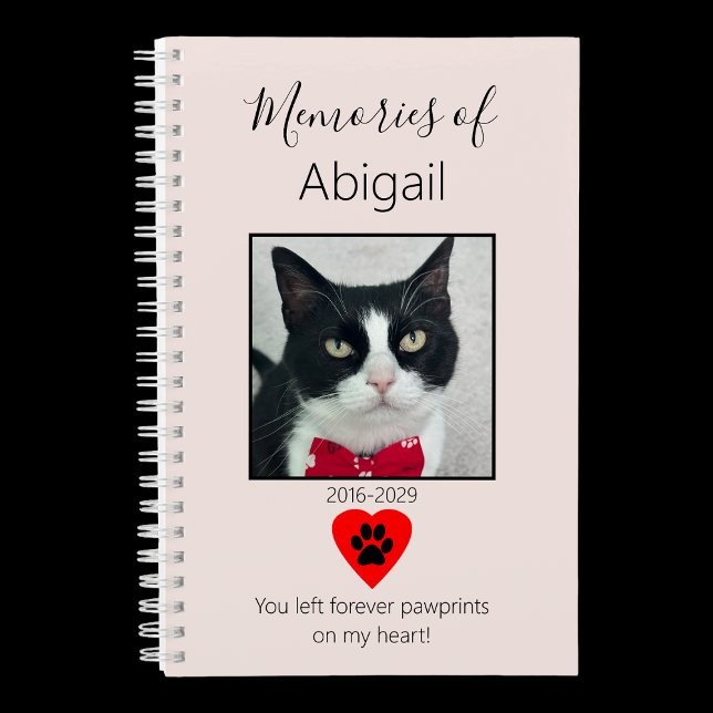 Cat Memorial Journal Pale Pink (Creator Uploaded)
