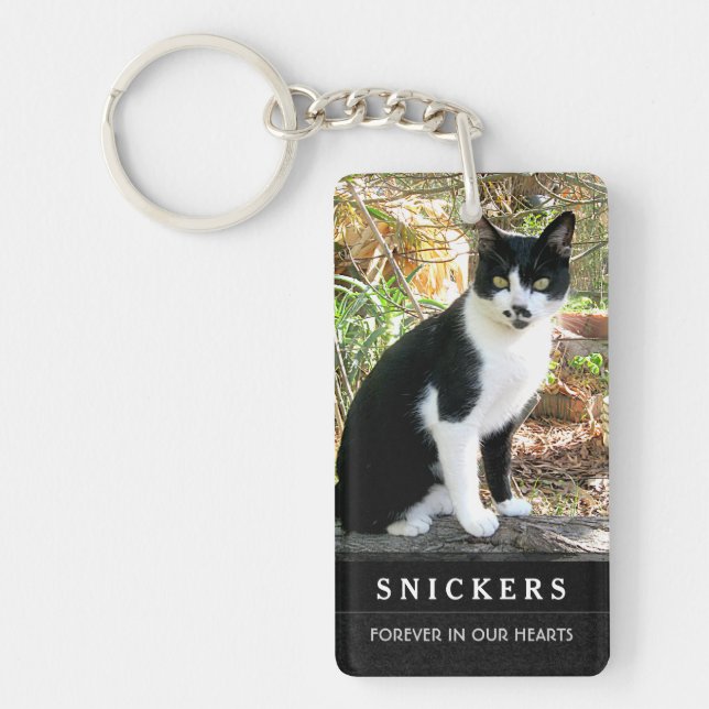 Cat Memorial Keychain - Prayer on Back (Front)