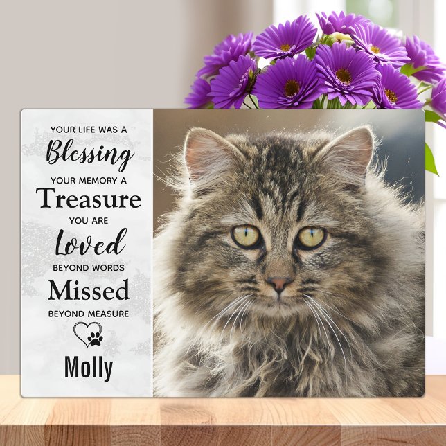 Cat Memorial Pet Loss Plaque (Creator Uploaded)