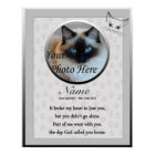Cat Memorial Poster Print - Religious Verse