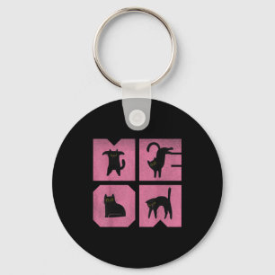 Cat - Meow Art  Key Ring