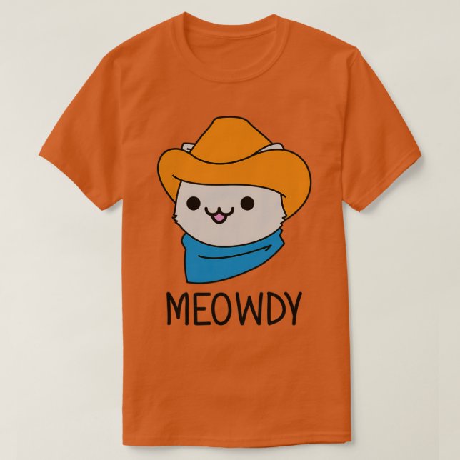 Cat Meowdy  T-Shirt (Design Front)