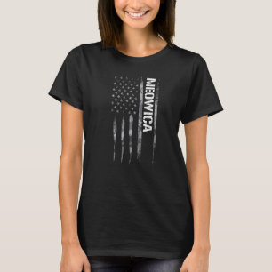 Cat Meowica American Flag Sayings T-Shirt