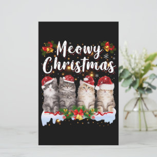 Cat Meowy Family Matching Christmas Pyjamas Santa
