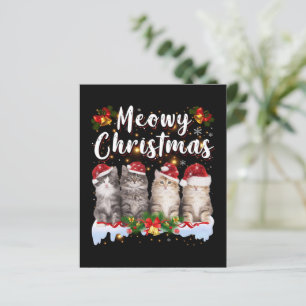 Cat Meowy Family Matching Christmas Pyjamas Santa