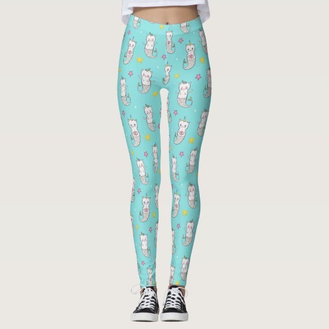 Cat Mermaids Leggings (Front)