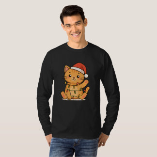 Cat Merry Christmas Winter Animals Cats Christmas T-Shirt