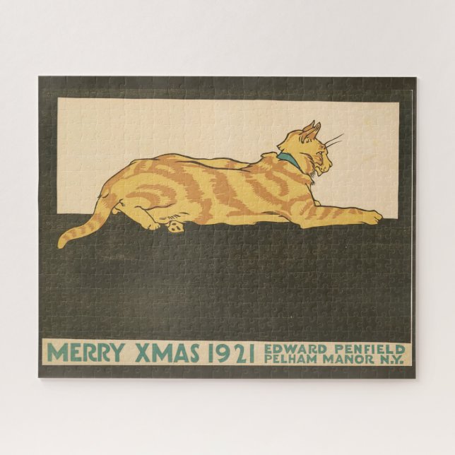 Cat Merry Xmas, 1921  Jigsaw Puzzle (Horizontal)