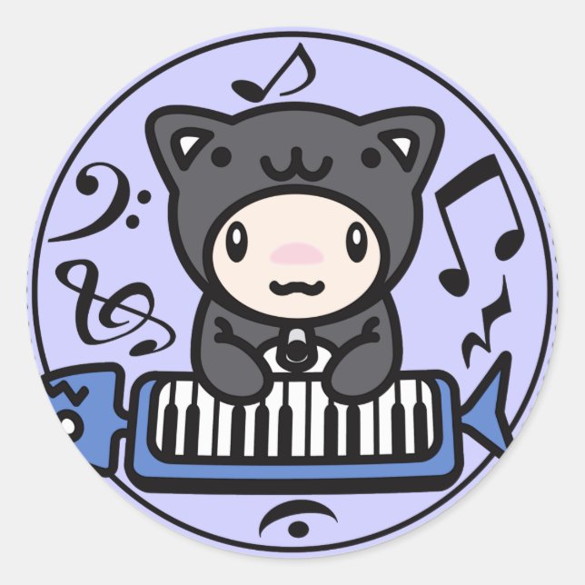 Cat_Method Classic Round Sticker (Front)