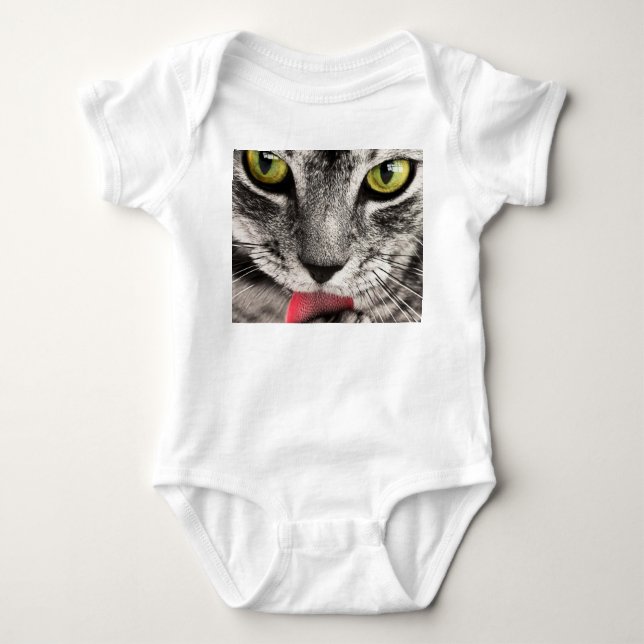 Cat Miau Baby Bodysuit (Front)