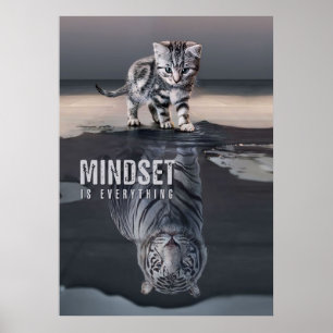 Cat Mindset Is Everything Poster