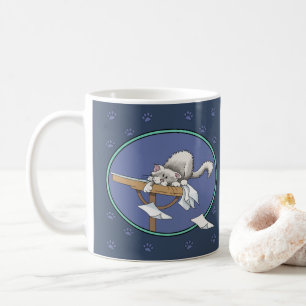 Cat mischief pattern coffee mug
