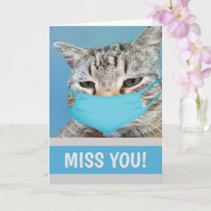 Cat Miss You A Lot Card