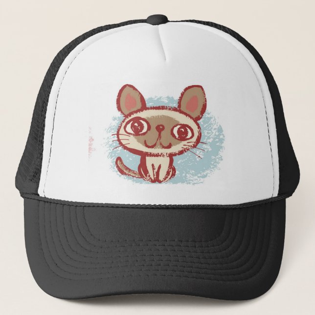 cat model 2c trucker hat (Front)