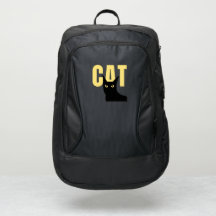 Cat - Modern Black Backpack