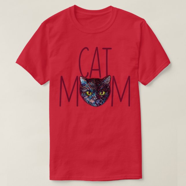 Cat Mom10 T-Shirt (Design Front)