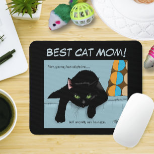 Cat Mom Adoption Mother's Day Mouse Pad