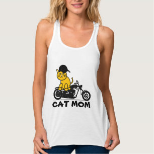 CAT MOM BIKER MOTORCYCLE T-SHIRTS