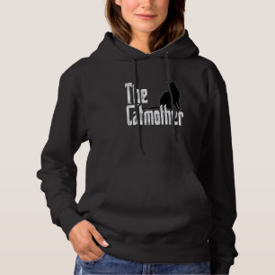Cat Mom Catmother Black Cat Mother Kitty Mommy  7 Hoodie