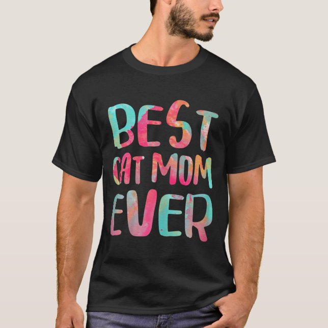 Cat mom ever shirt women cat lover mothers day  (Front)