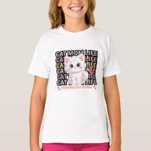 Cat Mom Life funny T-Shirt