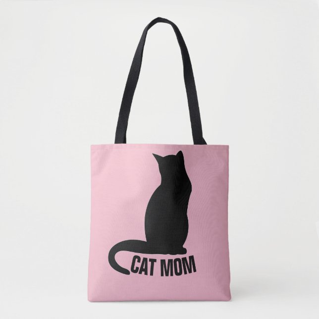 CAT MOM PinkTote Purse Tote Bag (Front)